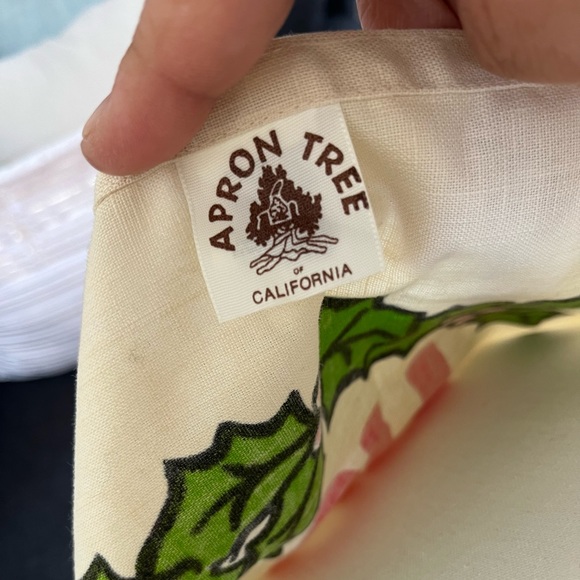 •Vintage Apron Tree Santa Ho Ho Ho Apron• - Picture 9 of 9